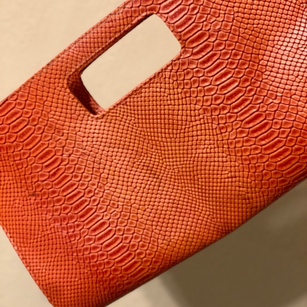 Trendy Clutch purse ( tangerine )